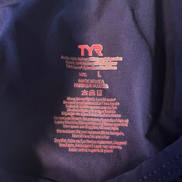 TYR Men’s large Red White Blue Singlet Tank Triathlon Team USA - Picture 9 of 11